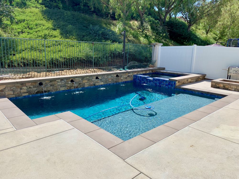 Colored Coping Pool
